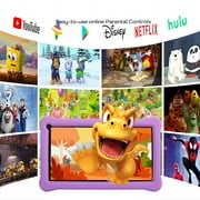 niuniutab Kids Tablet,7 inch Android for Kids, 3+5GB RAM 64GB ROM, 1024x600 IPS HD Touchscreen, Tablet with Parental Control, WiFi, Bluetooth,Quad-core(Purple)