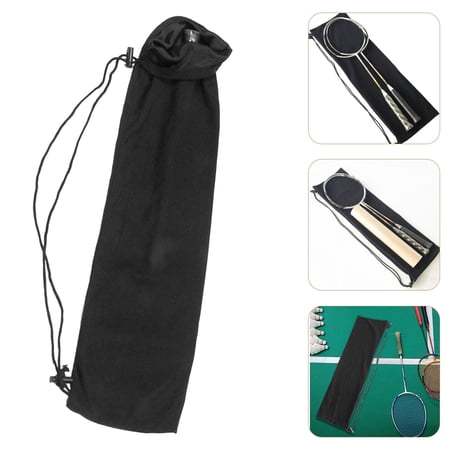 ifundom Black Badminton Organizer Bag with Pressure Resistant Lint Material for Sports and Travel