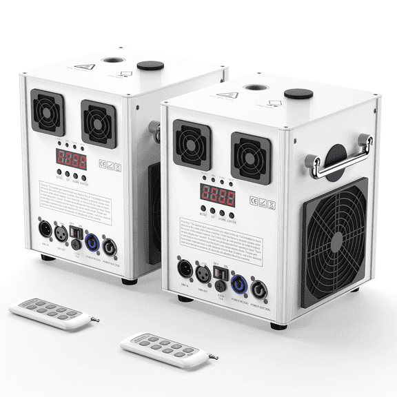 2PCS 700W Cold Spark Machine DMX512 Firework Machine 3-16ft Adjustable for Wedding Stage Party DJ Disco,White