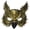 Gold, variant on GOBWCOT Halloween Owl Mask Animal Half Face Mask for Masquerade Costume Cosplay Prop for Men Women