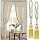 thumbnail image 3 of 2pcs Handmade Curtain Tiebacks Curtain Tiebacks With Ropes Curtain Tiebacks For Home Decoration (golden), 3 of 5