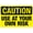 Warning Sign 2, variant on Use At Your Own Risk Warning Sign - 8"x12" Security Safety Metal Sign, Vintage Caution Poster for Business Office Home Street Road, Risk Alert