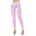 thumbnail image 3 of Gibobby Leggings cálidos para mujeres Leggings con estampado de moda para mujer Leggings elásticos pantalones casuales botas pantalones(Rosa caliente,G), 3 of 5