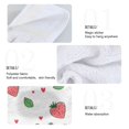 thumbnail image 4 of Haosy 2 Pack Kitchen Wash Cloths with Hanging Loops Absorbent Absorbent Quick Drying Hand Towels, Frog Strawberries Heart Leaf, 4 of 7