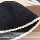 thumbnail image 3 of Desiderio Sombrero Cloche de lana cálido Sombreros de cubo de invierno sólidos, 3 of 5