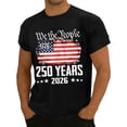 thumbnail image 4 of 250th Anniversary USA Shirt Casual 250 Years Of Freedom T Shirt Short Sleeve Tshirts Patriotic Shirts Tops, 4 of 4