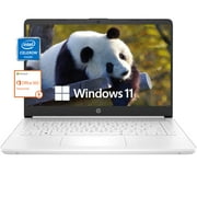 HP 14" Laptop for Student and Business, Ultral Light Laptops, Intel Celeron N4120(Quad-Core),8GB RAM,320GB Storage(64GB eMMC+256GB Micro SD),1-Year Office 365,Windows 11 S,Snowflake White