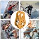 thumbnail image 2 of Polea De Escalada Polea De Montañismo Portátil Equipo De Escalada Trabajo Aéreo Para Escalada En Roca Montañismo De Descenso Fugacal Otros, 2 of 8