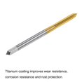 thumbnail image 4 of Uxcell M3 x 0.5 Cobalt High Speed Steel Straight Flute Machine Thread Tap Titanium Coated 2 Pack, 4 of 6