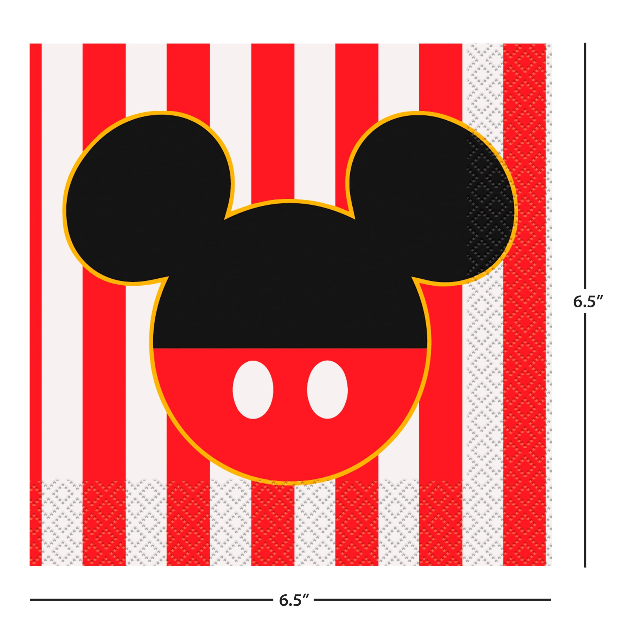 Multicolor Mickey Mouse Paper Luncheon Napkins, 6.5in, 16ct