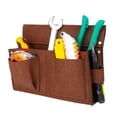 thumbnail image 6 of figatia Belt Tool Holder Carpenter Tool Belt Work Apron Multifunctional Organizer Durable Tool Holder Pouch Framers Bag for Carpenter Brown L, 6 of 8