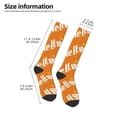 thumbnail image 4 of Haiem Hello Fall Socks, Funny Novelty Crazy Design Cotton Socks Sports Socks Knee High Socks For Men, Women,1Pairs - Gift For Working Friends, 4 of 8