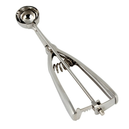 Disher Scoop - Thunder Group 3/8 OZ, STAINLESS STEEL DISHER- AMBIDEXTROUS 1 1/4