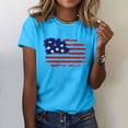 thumbnail image 1 of SMihono Hauts pour Femmes Été Décontracté Chic Femmes Décontracté Été Imprimé Manches Courtes Col Rond T-Shirt Ample Blouse Hauts T-Shirt Oversize pour Femmes 2023, 1 of 4