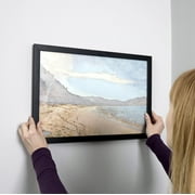 39x14 Frame Black Real Wood Picture Frame Width 0.75 inches | Interior Frame Depth 0.5 inches |
