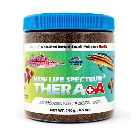 New Life Spectrum Thera A Enhanced Diet Fish Food Pellets, Small (0.5-0.75mm)