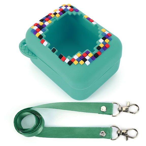 Silicone Case for Bitzee Interactive Toy Digital Pet, Protective Skin Cover for Bitzee Virtual Electronic Digital Pet and Case Accessories (Green Case)