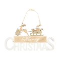 thumbnail image 2 of Christmas Decorations Champagne Gold Merry Christmas Wooden Sign Sticky Powder Large Christmas Decoration Door Hanging Christmas, 2 of 9