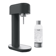 Mysoda Ruby 2 Sparkling Water Maker Soda Machine Nordic Design Black Silver Home Use