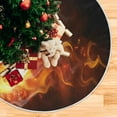 thumbnail image 5 of FMSHPON Baseball Football Fire Xmas Christmas Tree Skirt Stand Mat for Holiday Party Decoration Indoor Outdoor 48 inches, 5 of 6