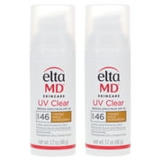 Elta MD UV Clear Tinted SPF 46 Broad Spectrum Facial Sunscreen 1.7 oz 2 Pack