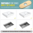 thumbnail image 5 of Wowow 6.3 in. Stainless Steel Escutcheon Plate in Gold, 5 of 5