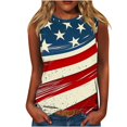thumbnail image 2 of Mingw 4th of July Shirts Summer Tank Top for Women American Flag 4th of July Sleeveless Tee Basic Casual Patriotic Tops, 2 of 4