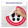 thumbnail image 7 of "Social Distancing Floor Decals, 10.5"" Dia, Please Wait Here, Red/white Face, Black Graphics, 5/pack | Bundle of 5 Packs", 7 of 7
