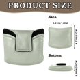 thumbnail image 2 of Haosy Sage Green Golf Mallet Putter Cover Strong Magnetic Leather Golf Club Headcover Closure, 2 of 7