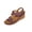 Wine, variant on OWUUcdse Platform Wedge Sandals for Women, Non-slip Hook & loop Open Toe Vacation Comfort Sandals Navy Size 7
