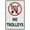 Warning Sign 6, variant on No Trolley Symbol Aluminum Sign Fade Resistant Easy Mounting Indoor/Outdoor Use Sign 12X8 Inch