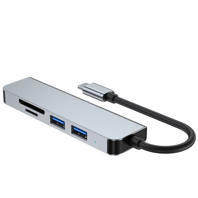 Concentrador USB-C cinco en uno USB 3.0 para expansión de portátiles MacBook de Huawei Diseño integrado