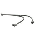 thumbnail image 4 of PC Fan Splitter Extension Cable - 1 to 2 PWM Fan Splitter Compatible with 3 & 4 Pin PC Cooling Fans, 10 inch Black Braided Nylon Cable (2 Pack), 4 of 6