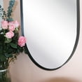 thumbnail image 7 of TEHOME 20x40" Black Metal Framed Oval Capsule Bathroom Mirror, 7 of 7