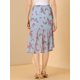 thumbnail image 5 of Falda de cola de pez Allegra K Floral Azul rojo S, 5 of 6
