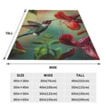 thumbnail image 3 of Balery Hummingbird Floral Paradise Manta de Felpa Suave y Acogedora – Cobija de Franela Aterciopelada para Cama, Lavable y Cálida para Sofá, Mascotas, Transpirable-40"x30", 3 of 7