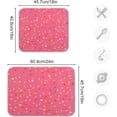 thumbnail image 3 of SKYSONIC Donut Sprinkle Rainbow Dish Drying Mat,Absorbent Microfiber Dishes Drainer Mats for Kitchen Counter Large Size,Dish Drying Pad 18x24, 3 of 6