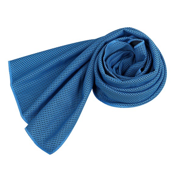 Yuarrent Toalla de hielo refrescante para viajes, transpirable, para golpes de calor, toallas de secado rápido, para entrenamiento deportivo, paño frío Uniforme atlético azul claro Yuarrent OD0294-03