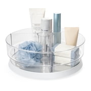 Mainstays Clear Lazy Susan Turntable Set with 3 Removable Bins for Organized Storage