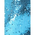 thumbnail image 5 of Vestido Mini Lentejuelas Sin Mangas Bodycon con Cordones para Fiesta Brillante L Azul, 5 of 5