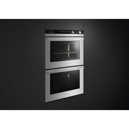 Fisher & Paykel - 29.9" Built-In Double Electric Wall Oven - Brushed stainless steel