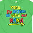 thumbnail image 4 of Inktastic Yeah I'd Rather Be with My Nana in Red Yellow and Blue Boys or Girls Toddler T-Shirt, 4 of 5