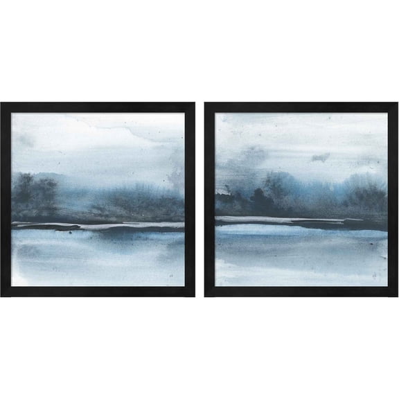 Great Art Now Before Dark by Chris Paschke, 2 Piece Framed Art Set Each 13.25"W x 13.25"H