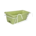 thumbnail image 4 of DOLITY Railing Planter Pot, Window Planter, Removable Tray, Outdoor Wall Planter, Fence Light Green, 4 of 9
