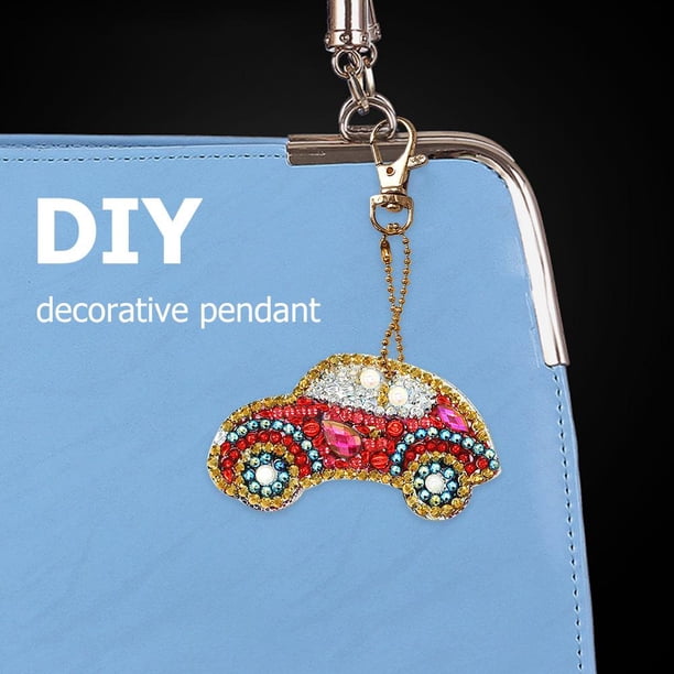 Cuadros Decorativos 5 piezas DIY coche completo taladro especial forma diamante pintura llaveros colgante Ndcxsfigh Nuevos Originales
