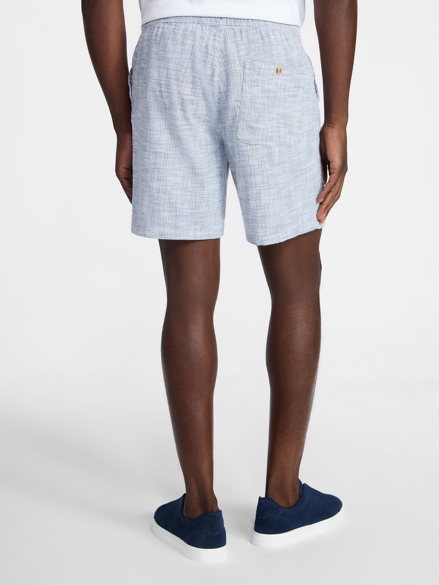 George Men's Yarn-Dye Pull On Shorts, 8" Inseam, XS-3XL