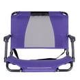thumbnail image 3 of GCI Outdoor Big Comfort Stadium Seat with Armrests Purple Bleacher Chair for Back Support, 3 of 12
