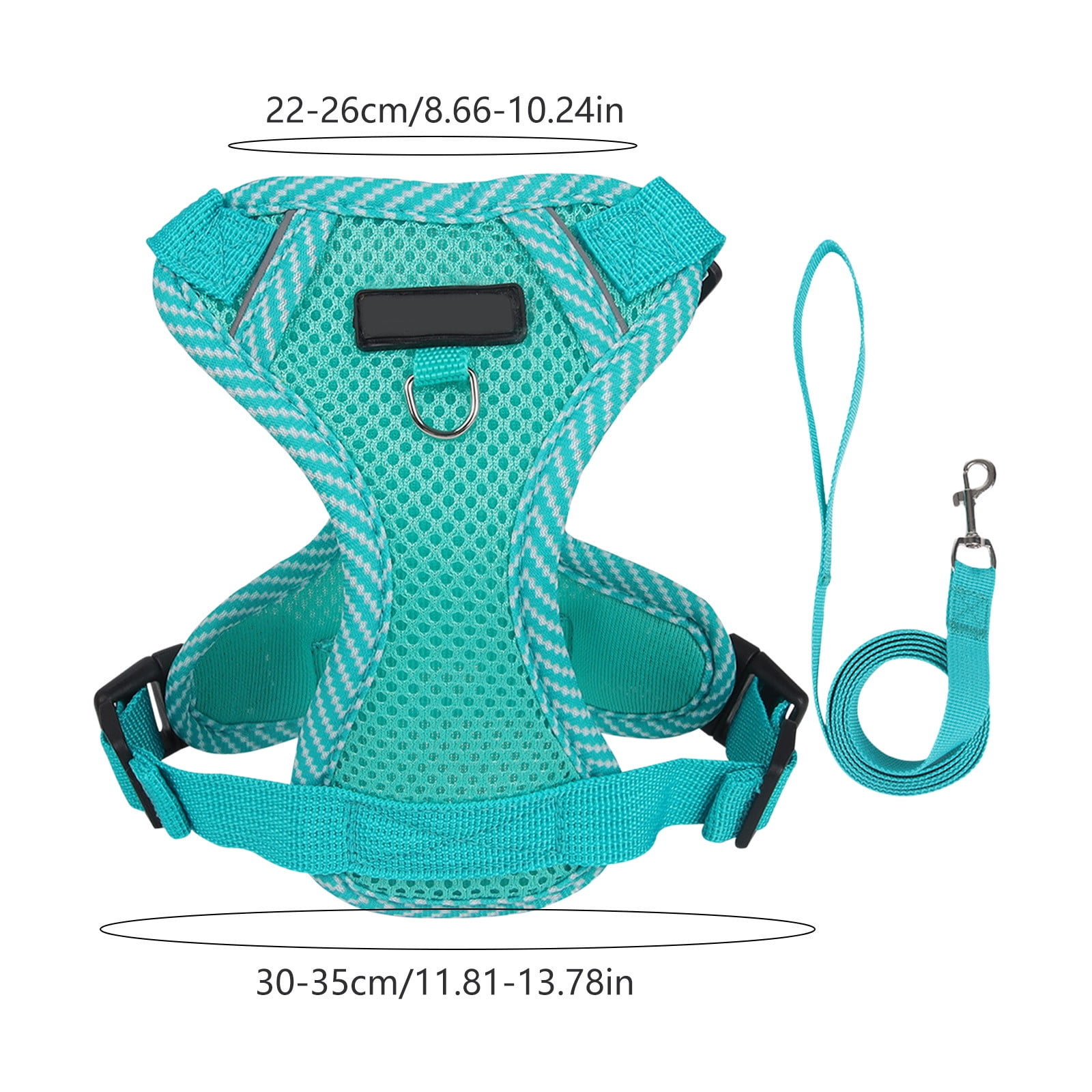 JilgTeok 1 Packs Dog and Cats Harness and Leash Sleeveless Style Pet Reflective Breathable Leash Comfortable Vest Suitable for Outdoor Cats and Dog Walking Travel Escape Proof