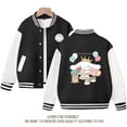 thumbnail image 3 of Sanrios Kawaii Anime Cinnamoroll lindo uniforme de béisbol de dibujos animados para niñas primavera otoño nueva chaqueta superior para niños regalo de cumpleaños, 3 of 4