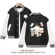 thumbnail image 3 of Sanrios Kawaii Anime Cinnamoroll lindo uniforme de béisbol de dibujos animados para niñas primavera otoño nueva chaqueta superior para niños regalo de cumpleaños, 3 of 4